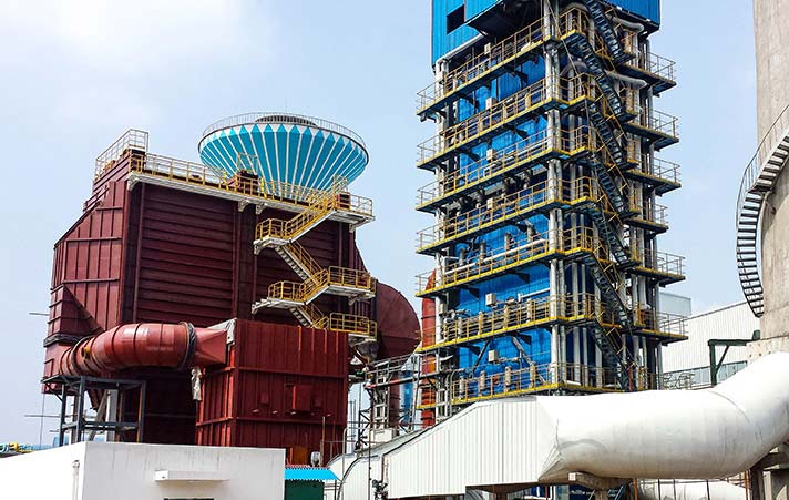 洛陽600t/d玻璃窯余熱發電鍋爐項目
